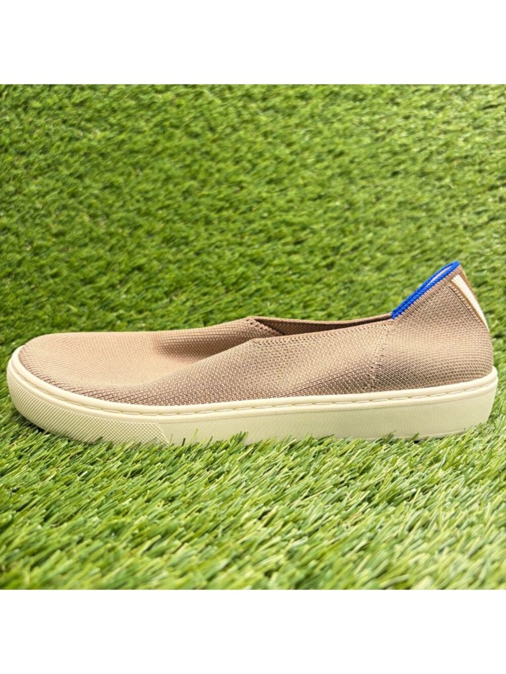 Rothy's The Original Womens Size 7.5 Tan Casual Walking Slip On Shoes Sneakers - Picture 3 of 9